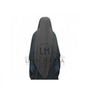 Sitar Niqab 3 voiles Umm Hafsa Gris 2