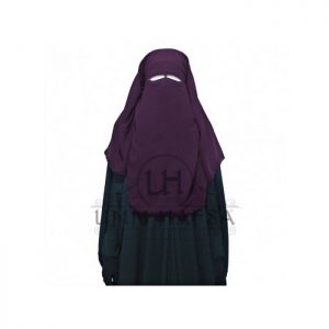 Sitar Niqab 3 voiles Umm Hafsa Prune
