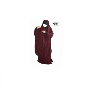 jilbab allaitement mouhajiroun khadija tissu Caviary Prune