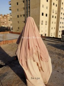 khimar 3voiles Beige/nude