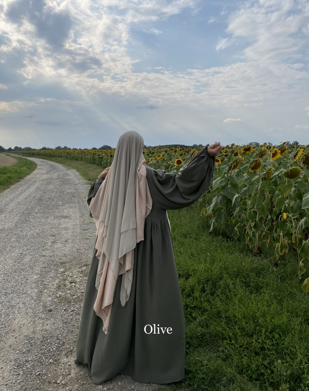 abaya russia olive dar al iman al mouslimate