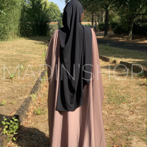 Abaya Mariem Madin shop marron glacé