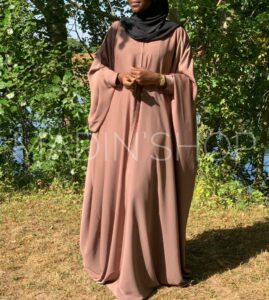 Abaya Mariem Madin shop Rose blush