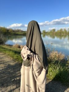 abaya Hana Alnysa Beige Lin