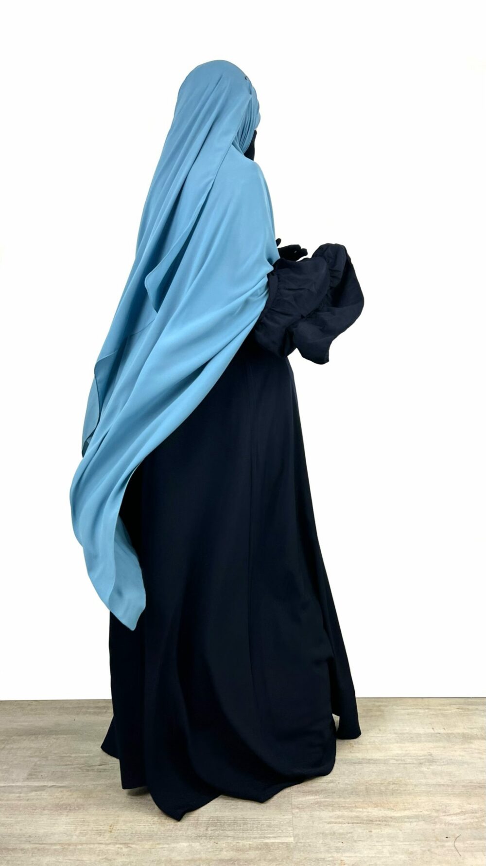 Abaya caly bleu nuit Oummi Abi moi