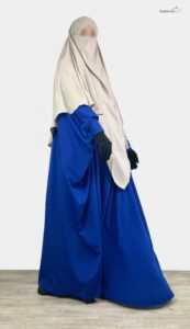 abaya saoudienne oummi abi moi bleu roi