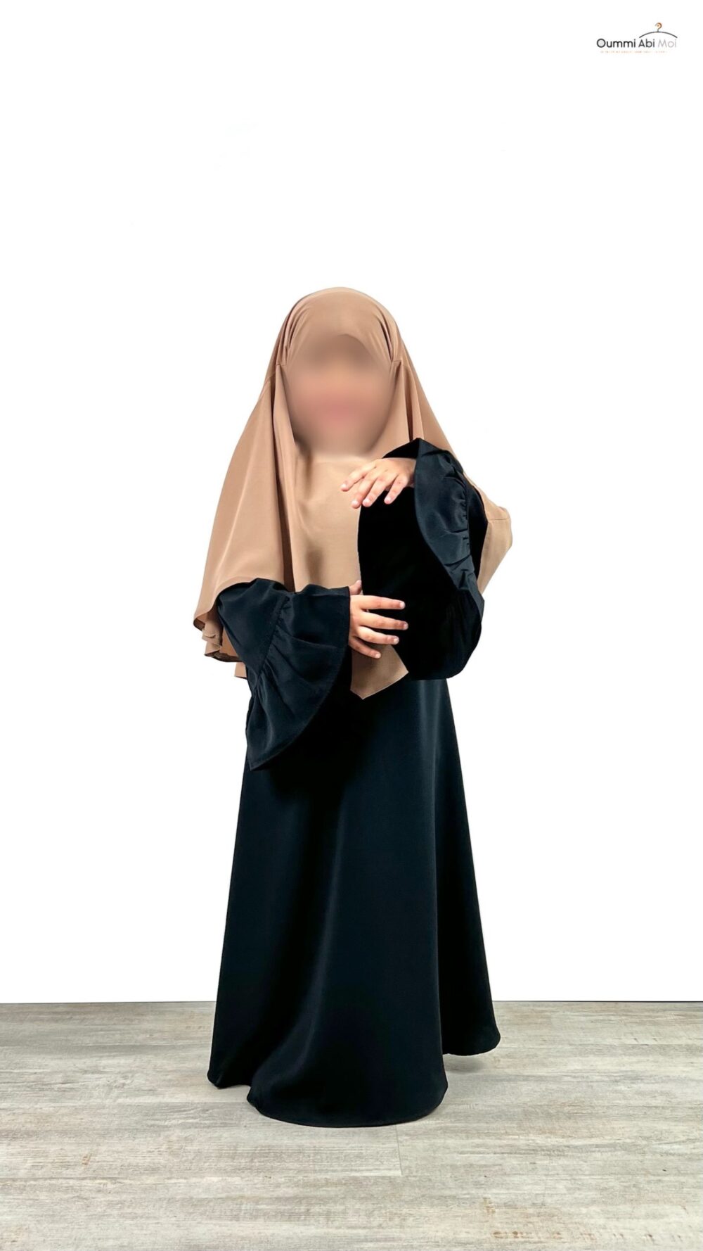 Abaya Mini Caly Manches Évasées noir