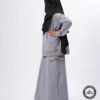 Ensemble Ibn Adam fillette gris