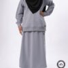 Ensemble Ibn Adam fillette gris